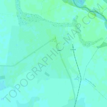 Cenad topographic map, elevation, terrain