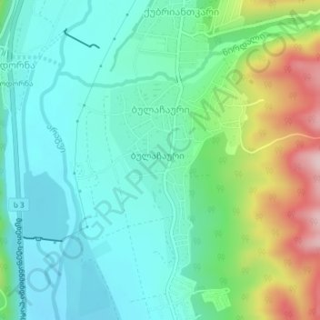 Bulachauri topographic map, elevation, terrain