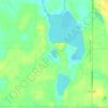 Muskrat Lake topographic map, elevation, terrain