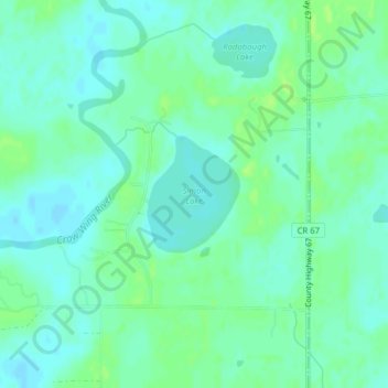 Simon Lake topographic map, elevation, terrain