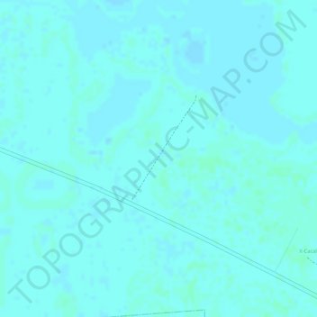 Chunchucmil topographic map, elevation, terrain