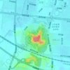 燕山公园 topographic map, elevation, terrain