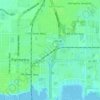 Memphis topographic map, elevation, terrain