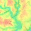 Lac du Marillet topographic map, elevation, terrain