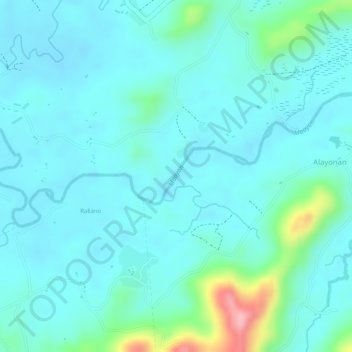 Maayon topographic map, elevation, terrain