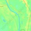 Border India - Bangladesh topographic map, elevation, terrain
