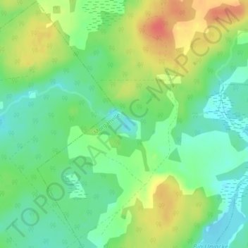 Tobacco Lake topographic map, elevation, terrain