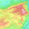Serra de Mariola topographic map, elevation, terrain