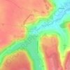Barrage du Lac de la Mouche topographic map, elevation, terrain