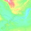 Tecka River topographic map, elevation, terrain