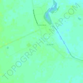 Тереховка topographic map, elevation, terrain