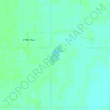 Patterson Lake topographic map, elevation, terrain