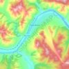 Sretensk topographic map, elevation, terrain