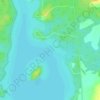 Snake Island topographic map, elevation, terrain