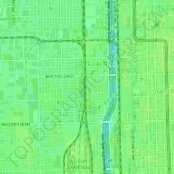 Eden Place Nature Center topographic map, elevation, terrain