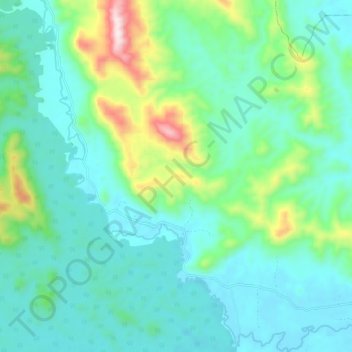 Sungai Krau topographic map, elevation, terrain