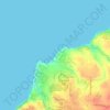 Balangan Beach topographic map, elevation, terrain