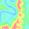 Catatumbo topographic map, elevation, terrain
