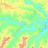 Volga River topographic map, elevation, terrain