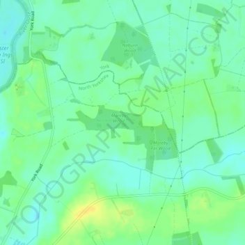 Fleet Wood topographic map, elevation, terrain