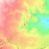 Shoubak topographic map, elevation, terrain