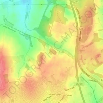 Springhill Plantation topographic map, elevation, terrain