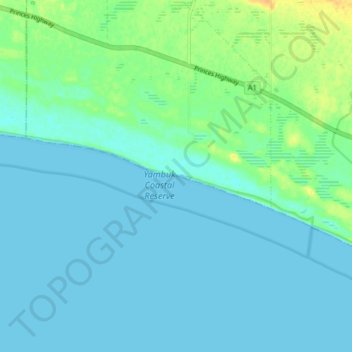 Eumeralla topographic map, elevation, terrain
