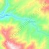 Río Tala topographic map, elevation, terrain