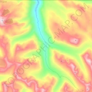 Ashnola River topographic map, elevation, terrain