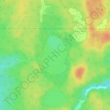 Rowland Lake topographic map, elevation, terrain