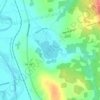 Memramcook Lake topographic map, elevation, terrain