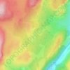 River Dee topographic map, elevation, terrain