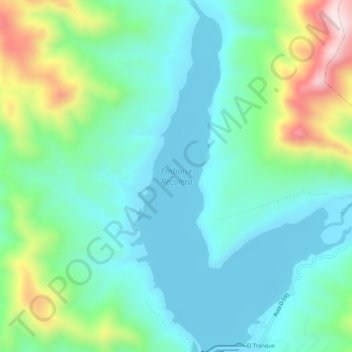 Embalse Recoleta topographic map, elevation, terrain