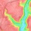Le Mont Perreux topographic map, elevation, terrain