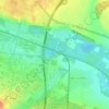 Le Thérain topographic map, elevation, terrain