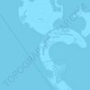 جزيرة المرجان topographic map, elevation, terrain