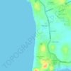 Sri Purnama Beach topographic map, elevation, terrain