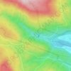 Japan Gulch Reservoir topographic map, elevation, terrain