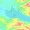 Lago Colico topographic map, elevation, terrain