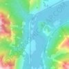 Barrier Lake topographic map, elevation, terrain