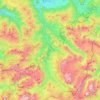 Val Badia topographic map, elevation, terrain