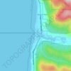 Stonefield Beach topographic map, elevation, terrain