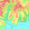 Hideaway Hills topographic map, elevation, terrain
