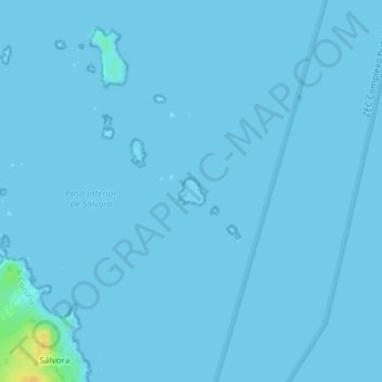 Illa Noro topographic map, elevation, terrain