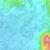 Taiping Lake Gardens topographic map, elevation, terrain