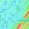 Cambridge Square topographic map, elevation, terrain
