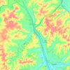 Sugar Creek topographic map, elevation, terrain