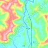 涵水河 topographic map, elevation, terrain