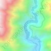 Laguna Huallhua topographic map, elevation, terrain