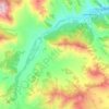 Sentelek topographic map, elevation, terrain